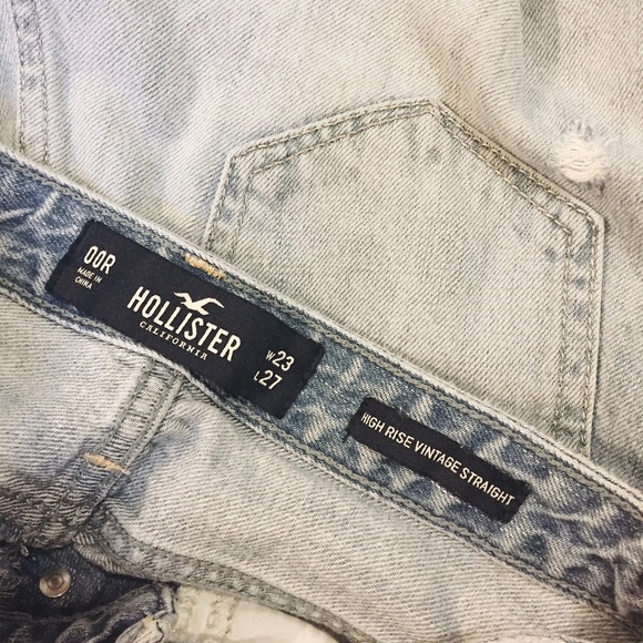 high rise vintage straight jeans - Picture 3 of 5